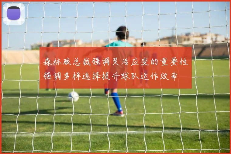 森林狼总裁强调灵活应变的重要性强调多样选择提升球队运作效率
